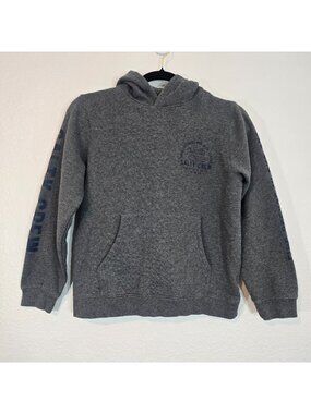 Salty Crew Pullover Hooded Sweatshirt Kids Large Gray Logo Long Sleeve Casual